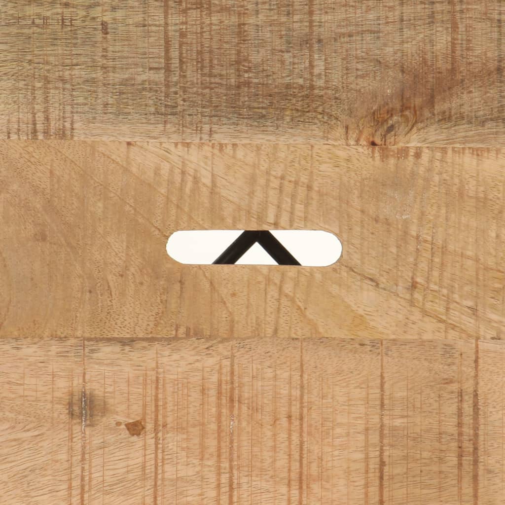 vidaXL Barhocker 4 Stk. Schwarz Mango Massivholz