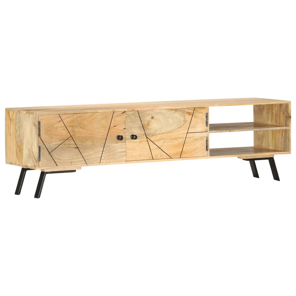 vidaXL TV-Schrank 140x30x40 cm Massivholz Mango