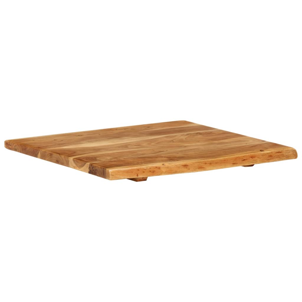 vidaXL Badezimmer-Waschtischplatte Massivholz Akazie 58x52x2,5 cm