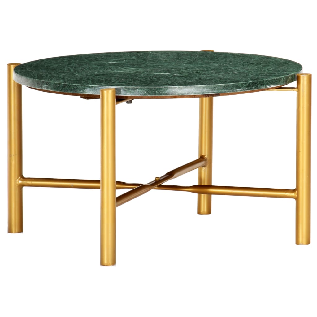Couchtisch Weiß 60×60×35 cm Echtstein in Marmoroptik