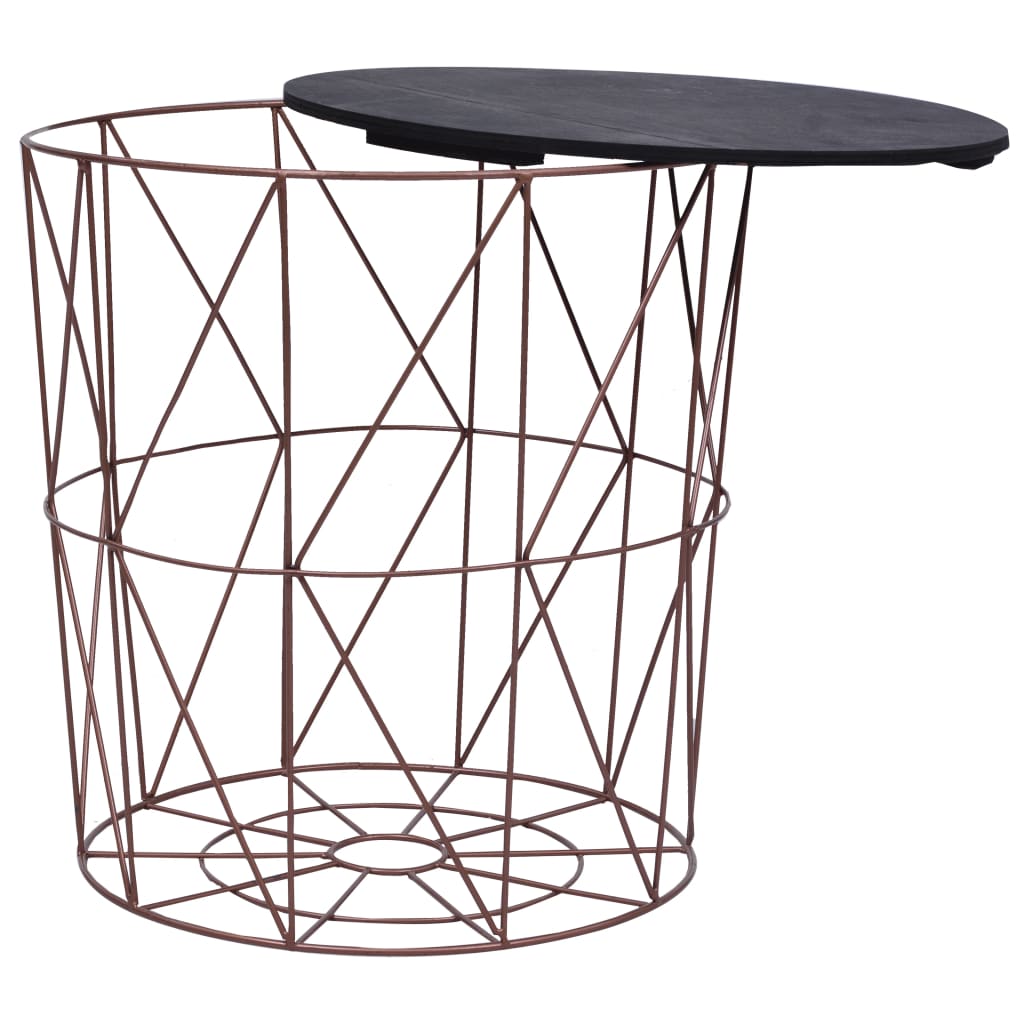 vidaXL Couchtische 3 Stk. Kupferfarben