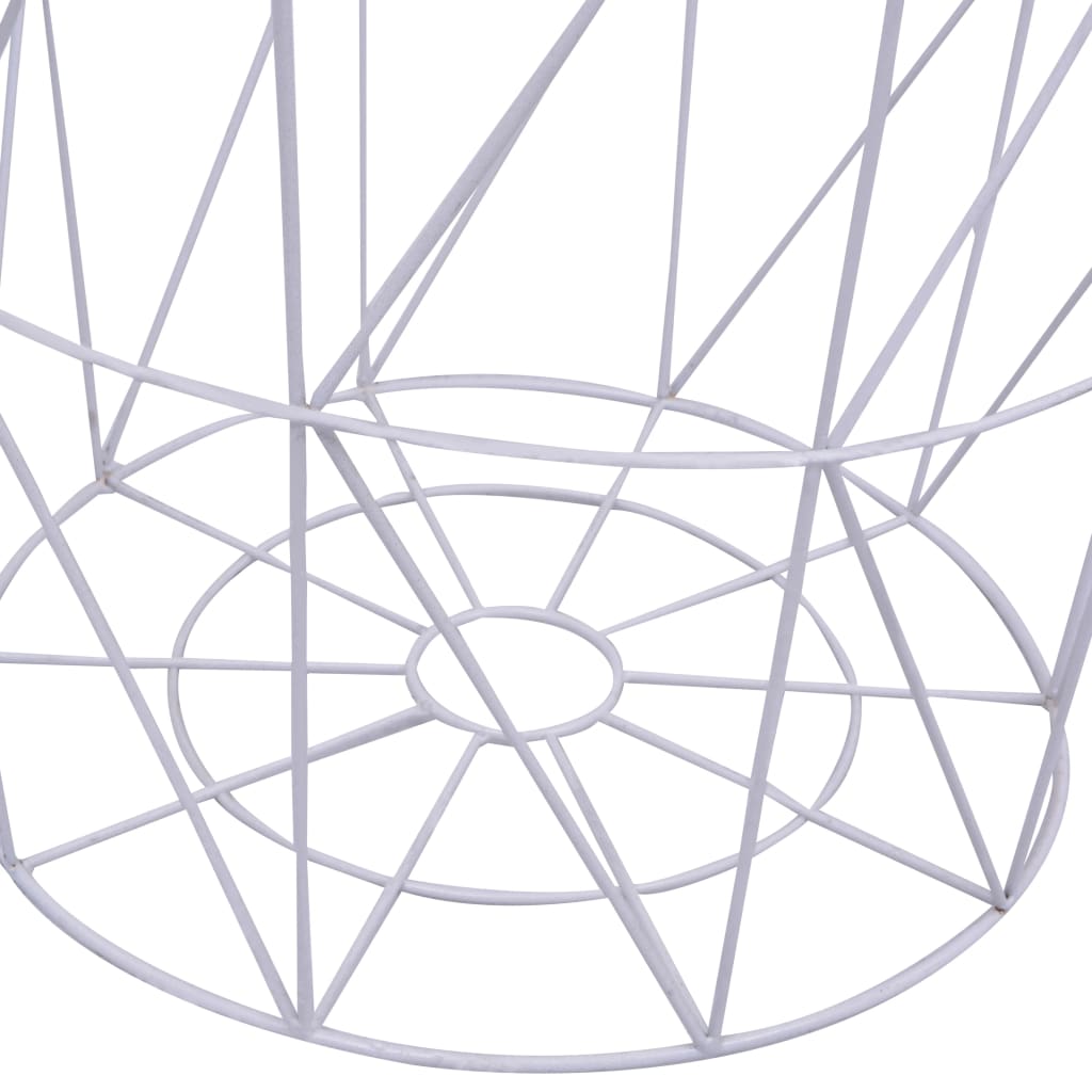 vidaXL Couchtisch Weiß Ø 47 cm