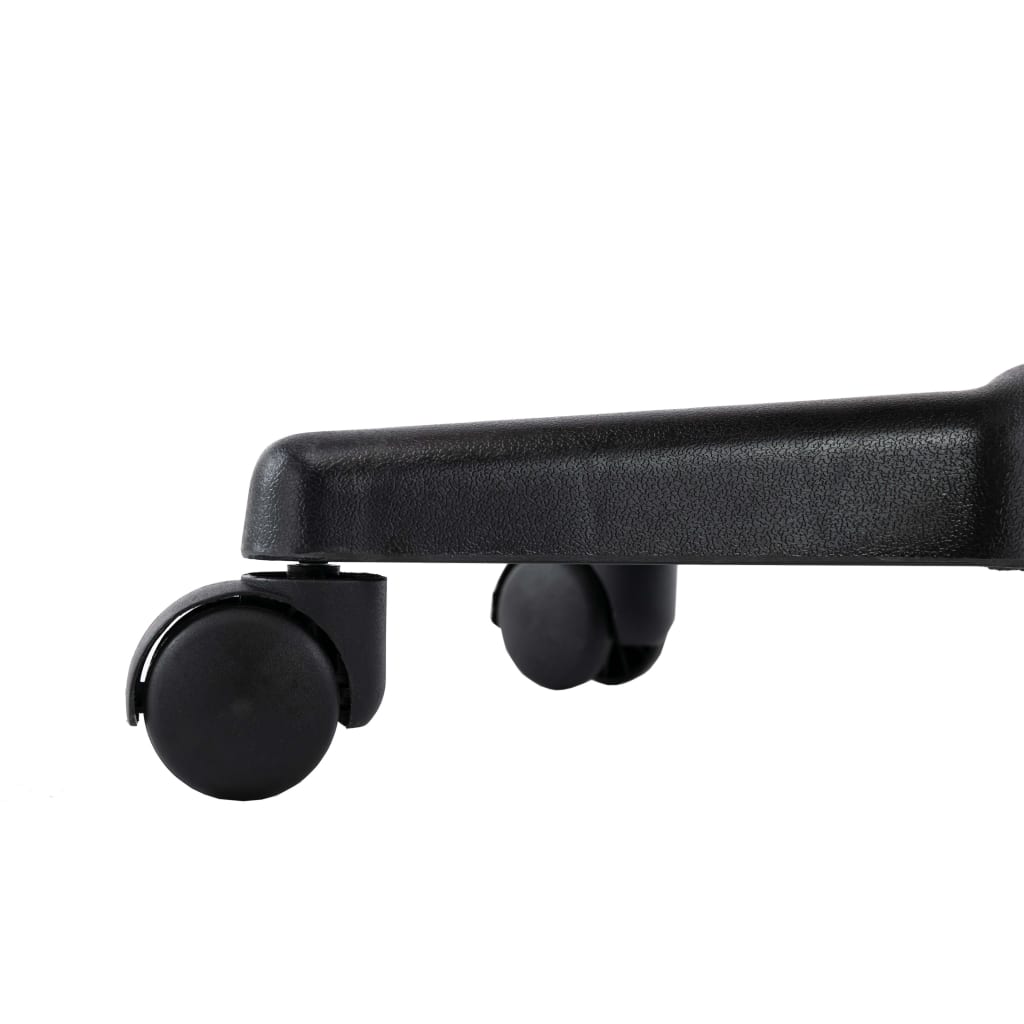 vidaXL Arbeitshocker Schwarz Kunstleder