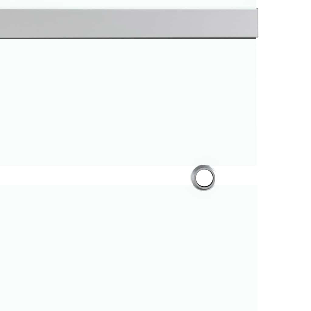 vidaXL Schiebetür ESG-Glas und Aluminium 76x212 cm Silbern