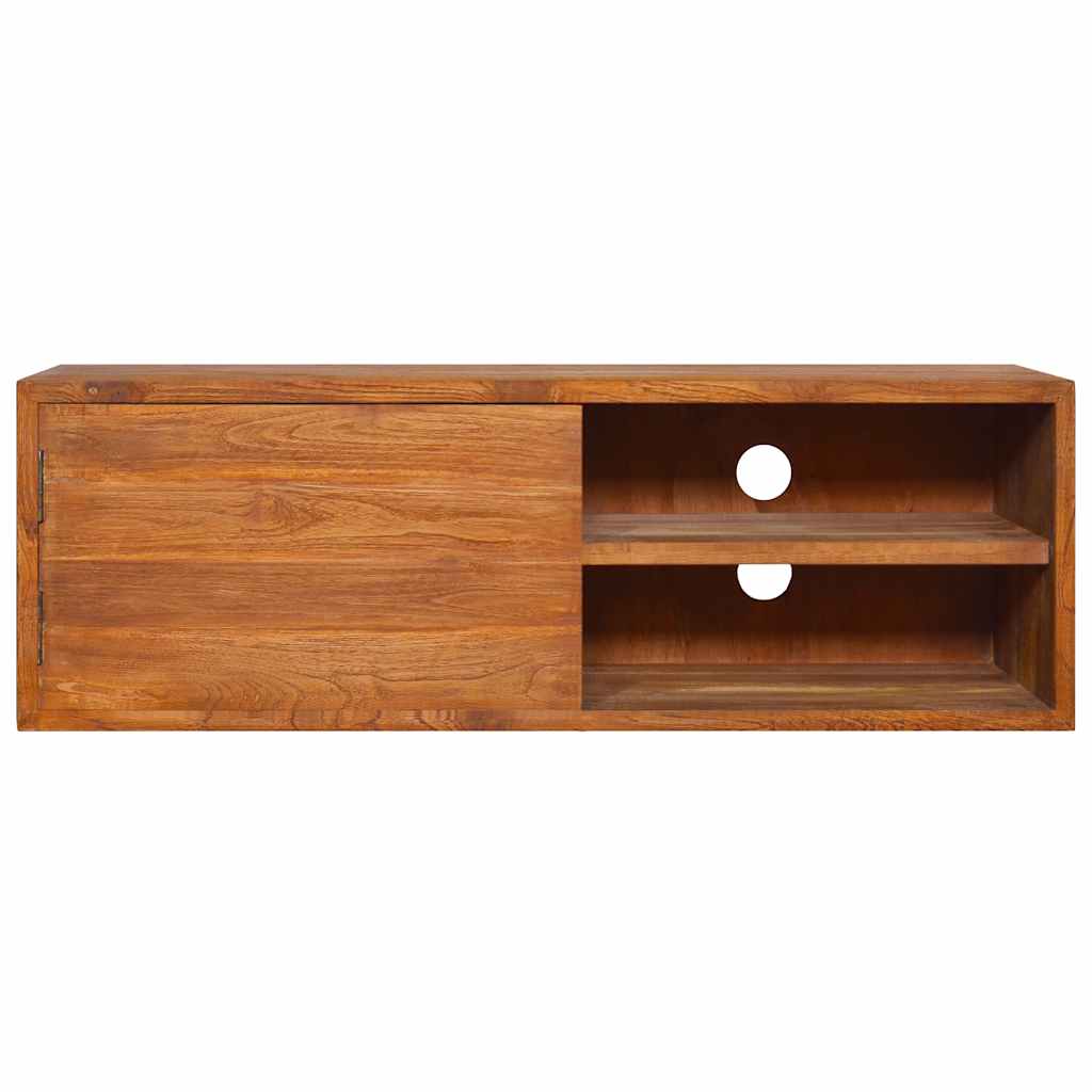 vidaXL Wand-TV-Schrank 90x30x30 cm Teak Massivholz