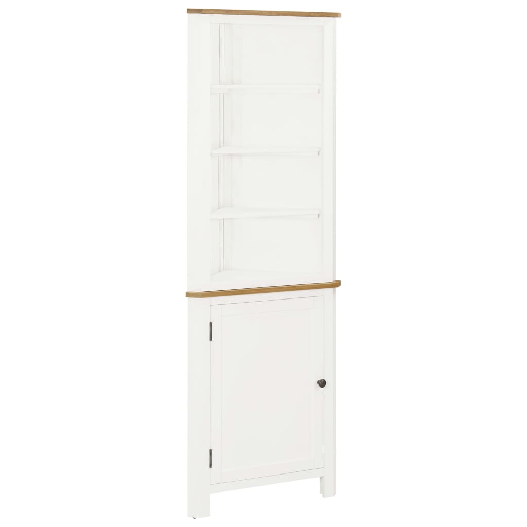 vidaXL Eckschrank 59x36x180 cm Massivholz Eiche