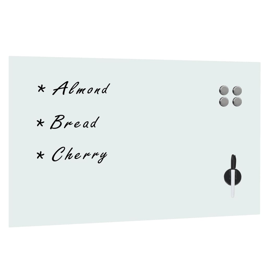 vidaXL Magnettafel Wandmontage Glas 40x40 cm