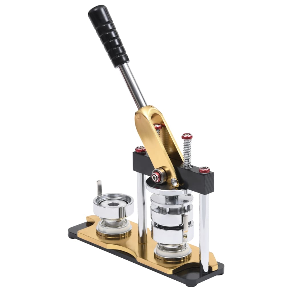 vidaXL Buttonmaschine mit Kreisschneider Drehstanze 58 mm