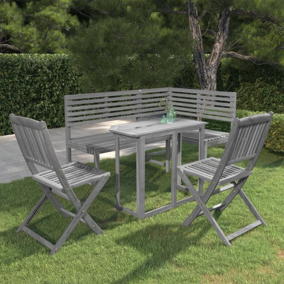 vidaXL 4-tlg. Bistro-Set Massivholz Akazie