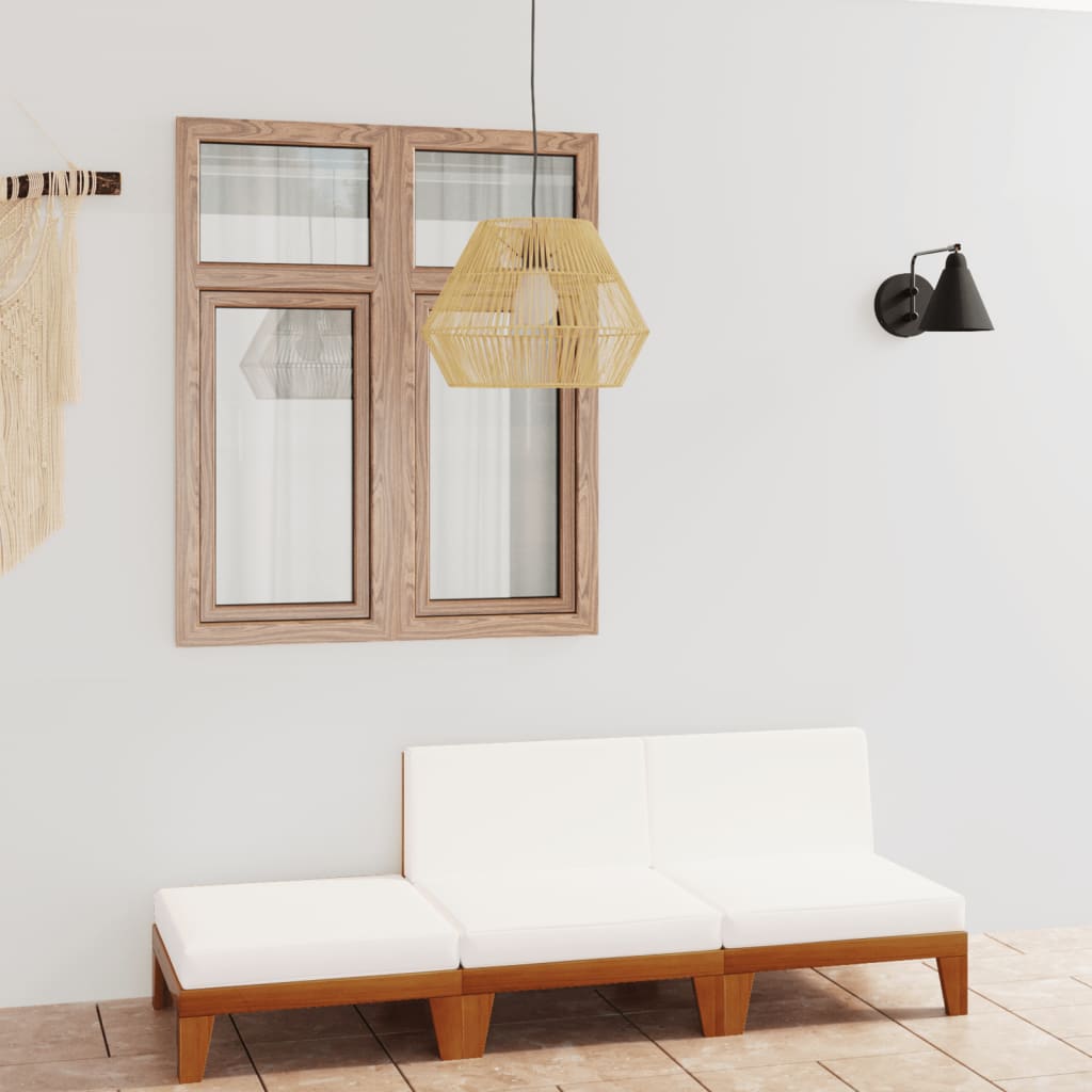 vidaXL 7-tlg. Garten-Lounge-Set mit Kissen Massivholz Akazie