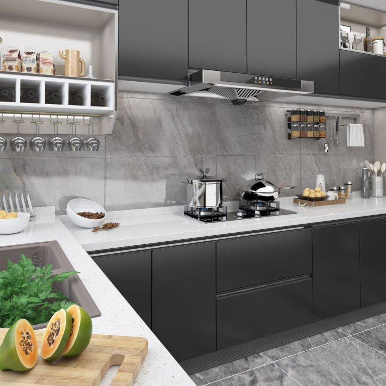 vidaXL Möbelfolien Selbstklebend 2 Stk. Weiß 500x90 cm PVC