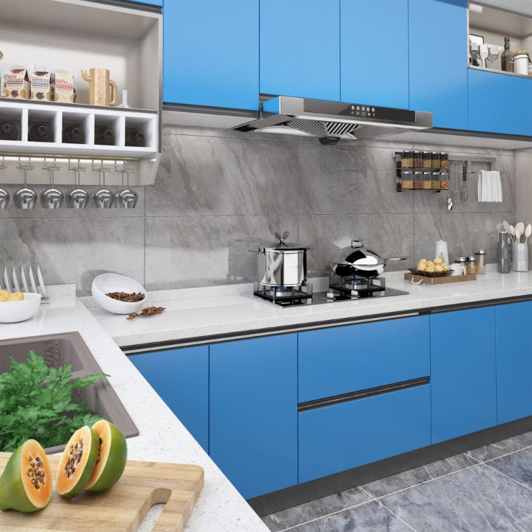 vidaXL Möbelfolien Selbstklebend 2 Stk. Weiß 500x90 cm PVC