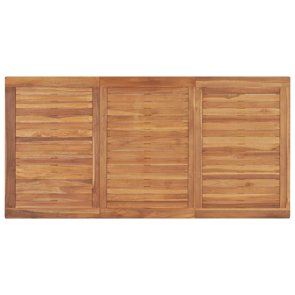 vidaXL 5-teiliges Garten-Ess-Set 160 x 80 cm Massivholz Teak