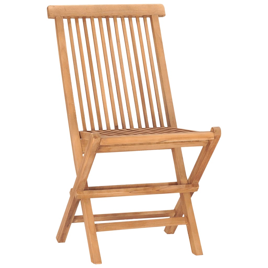 vidaXL 3-tlg. Garten-Essgruppe mit Kissen Klappbar Massivholz Teak