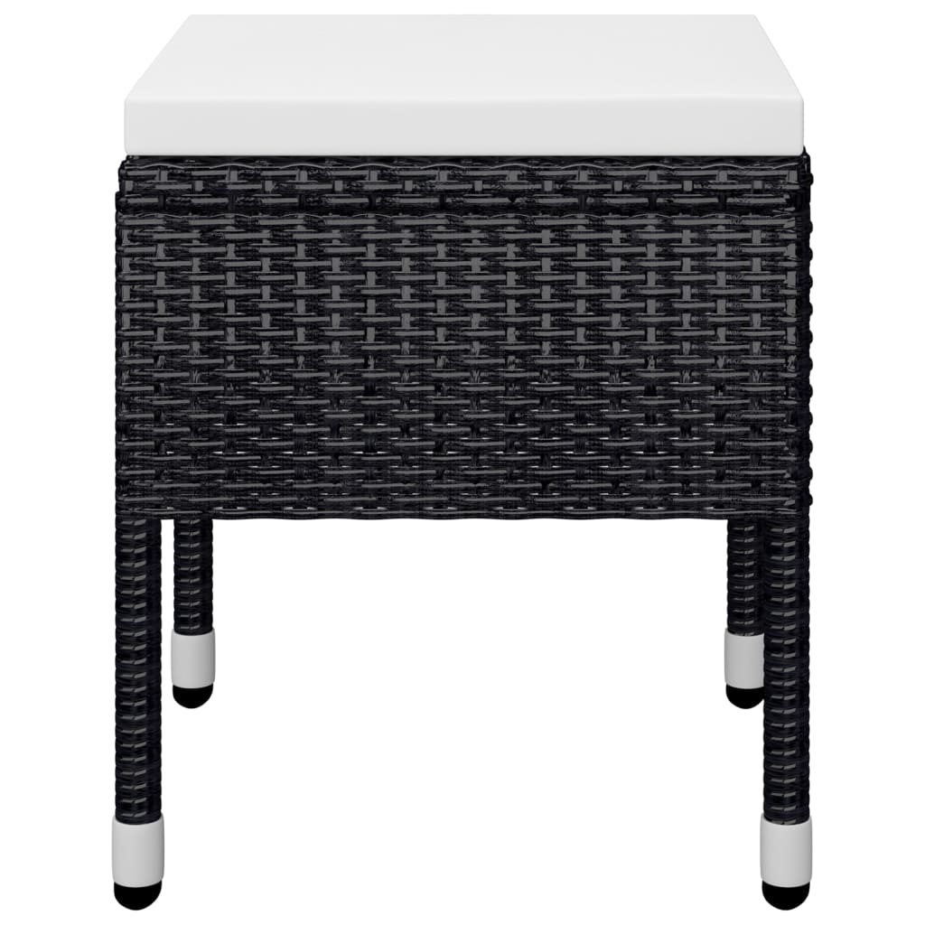 vidaXL 5-tlg. Garten-Essgruppe Schwarz