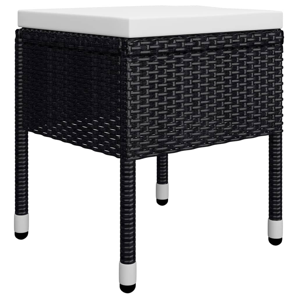 vidaXL 9-tlg. Garten-Essgruppe Schwarz