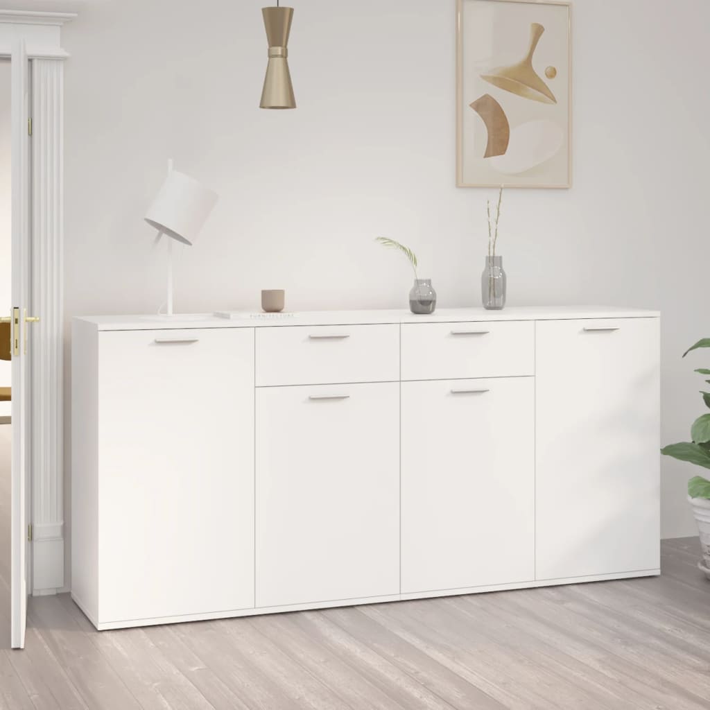 vidaXL Sideboard Weiß 160x36x75 cm Holzwerkstoff