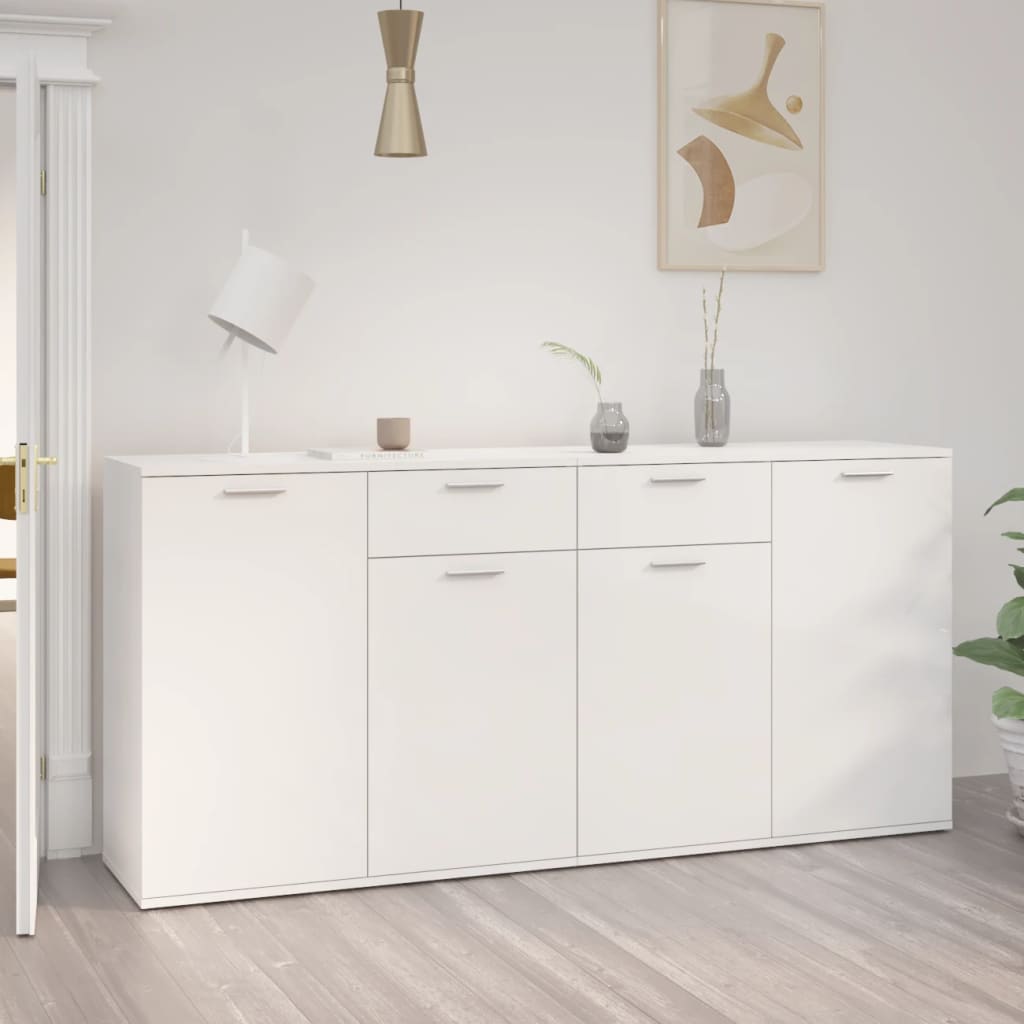 vidaXL Sideboard Weiß 160x36x75 cm Holzwerkstoff