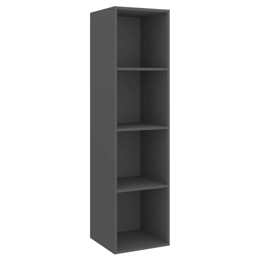 vidaXL 5-tlg. TV-Schrank-Set Grau Holzwerkstoff