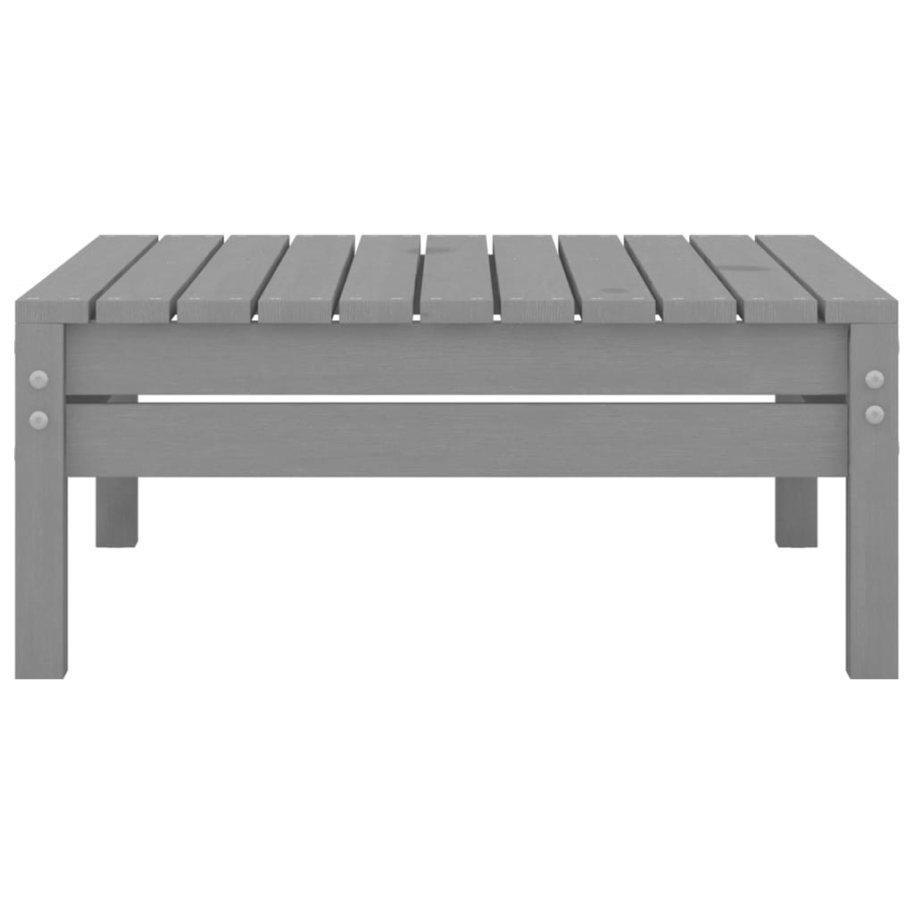 7-tlg. Garten-Lounge-Set Grau Kiefer Massivholz