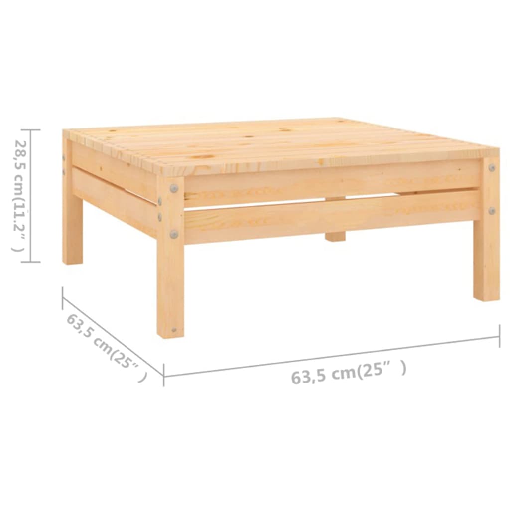 5-tlg. Garten-Lounge-Set Massivholz Kiefer