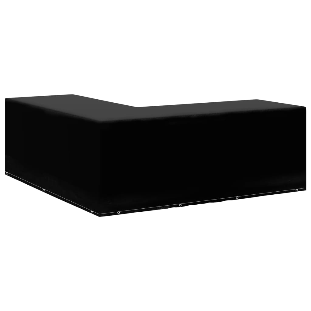 vidaXL Gartenmöbel-Abdeckungen 2 Stk. L-Form 12 Ösen 250x250x90 cm