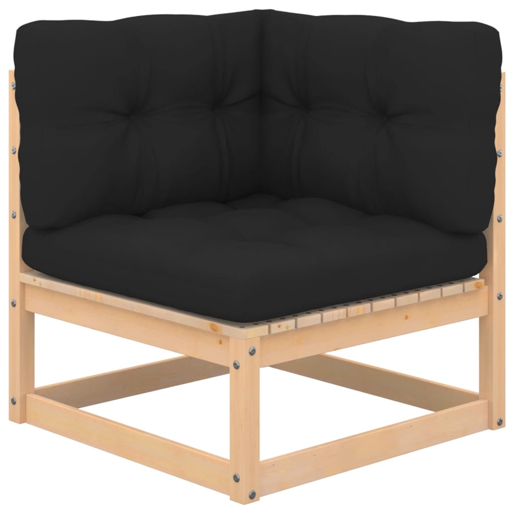 5-tlg. Garten-Lounge-Set Massivholz Kiefer