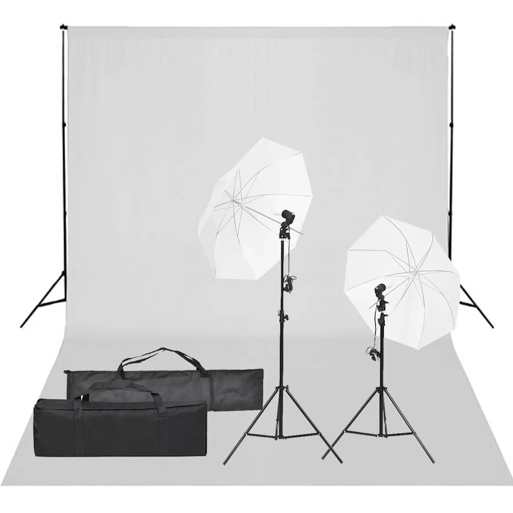vidaXL Fotostudio-Set mit Beleuchtung und Hintergrund