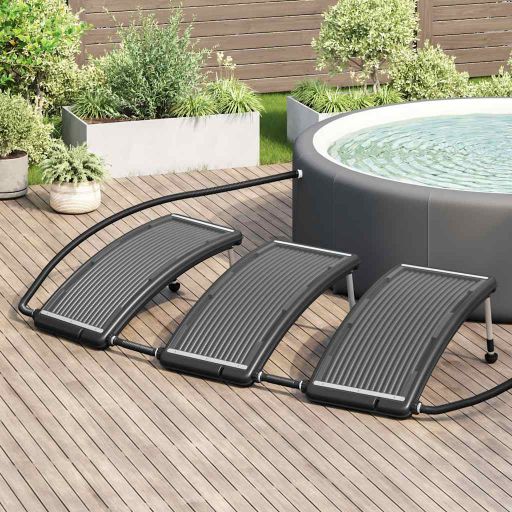 vidaXL Gebogene Solar-Heizpaneele für Pool 2 Stk. 110x65 cm