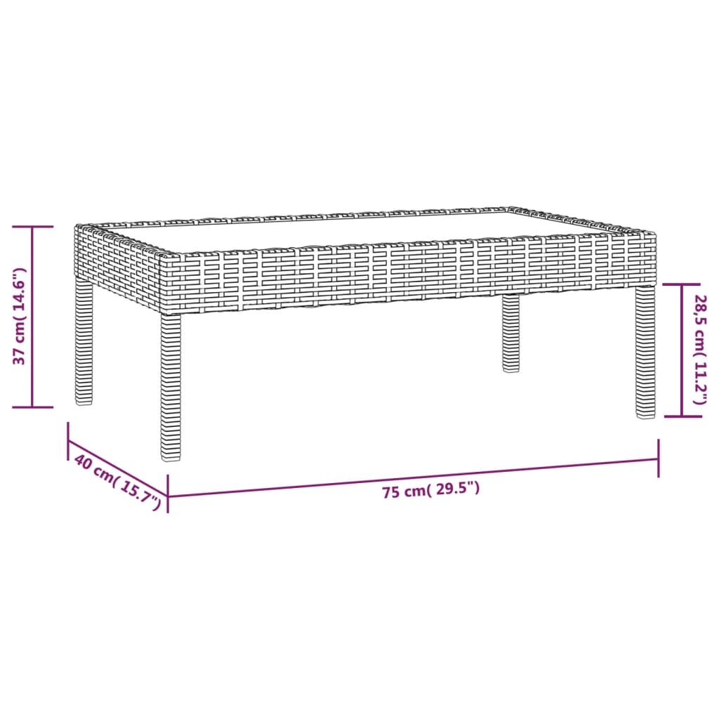 8-tlg. Garten-Lounge-Set mit Auflagen Poly Rattan Schwarz