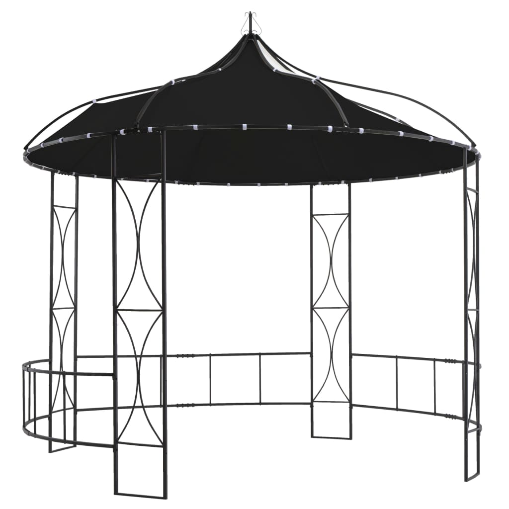 Pavillon 300 x 290 cm Weiß Rund