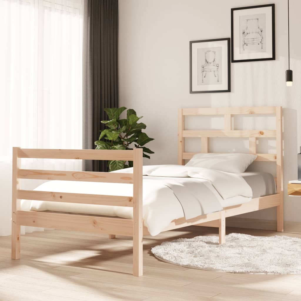 Massivholzbett 75x190 cm