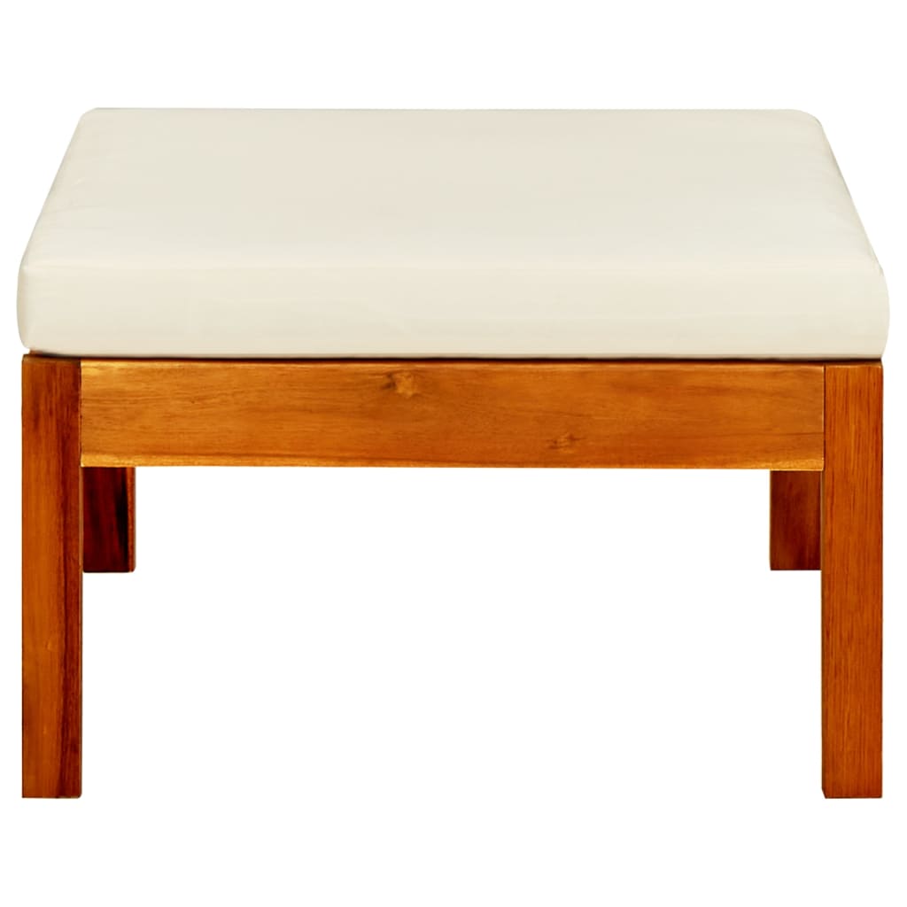 vidaXL Gartenhocker 2 Stk. Massivholz Akazie