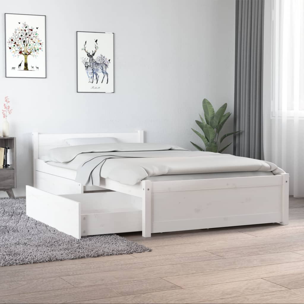 vidaXL Bett mit Schubladen 75x190 cm