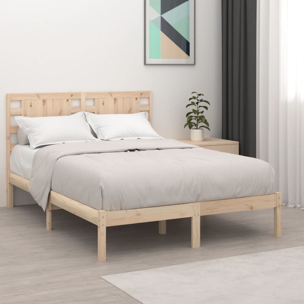Massivholzbett Weiß 75x190 cm