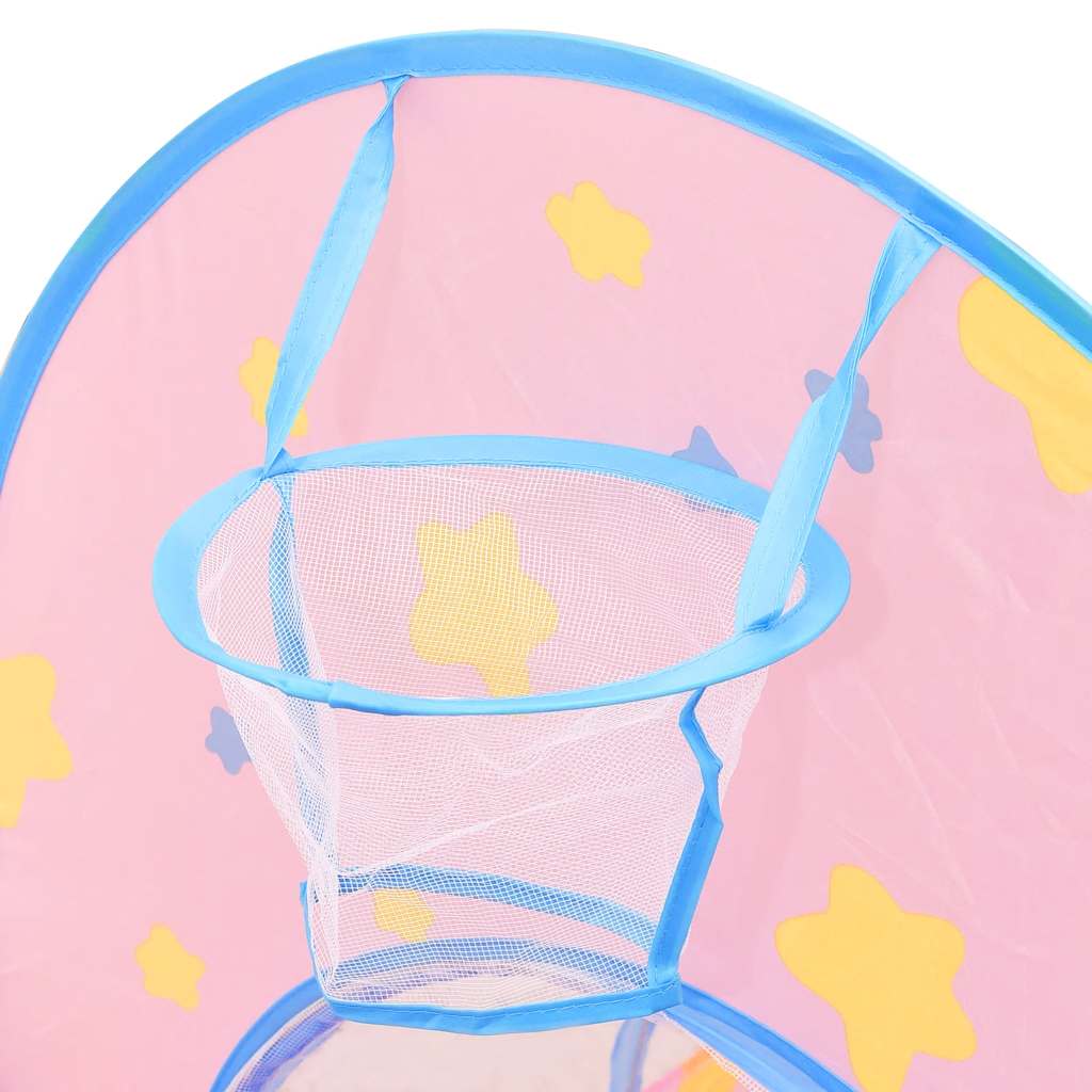 vidaXL Spielzelt mit 250 Bällen Rosa 301x120x128 cm