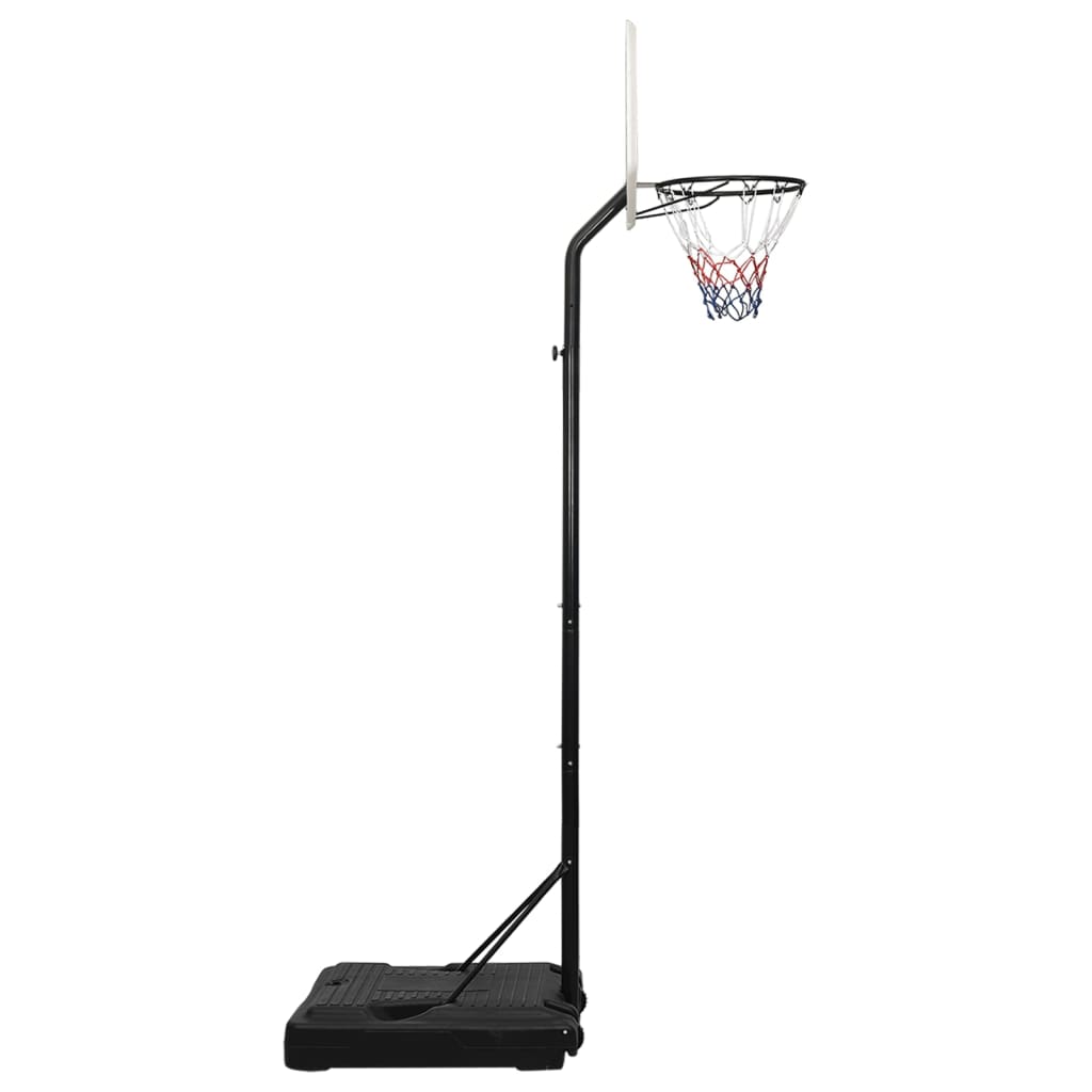 vidaXL Basketballständer Weiß 282-352 cm Polyethylen