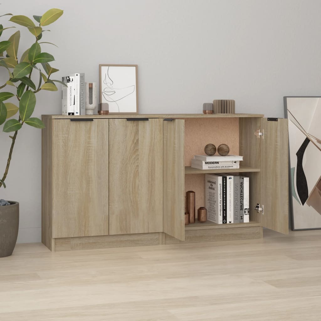 vidaXL Sideboards 2 Stk. Weiß 60x30x70 cm Holzwerkstoff