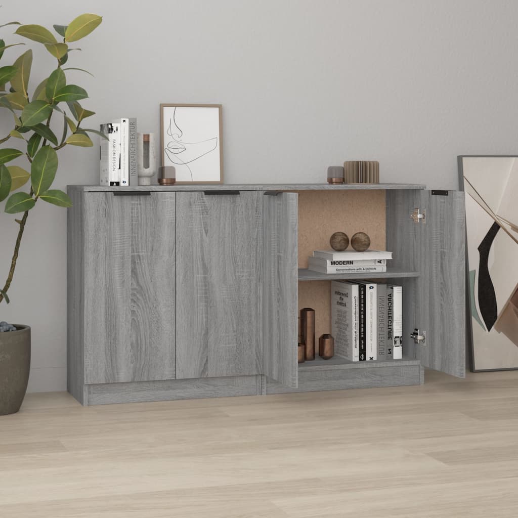 Sideboards 2 Stk. Weiß 60x30x70 cm Holzwerkstoff