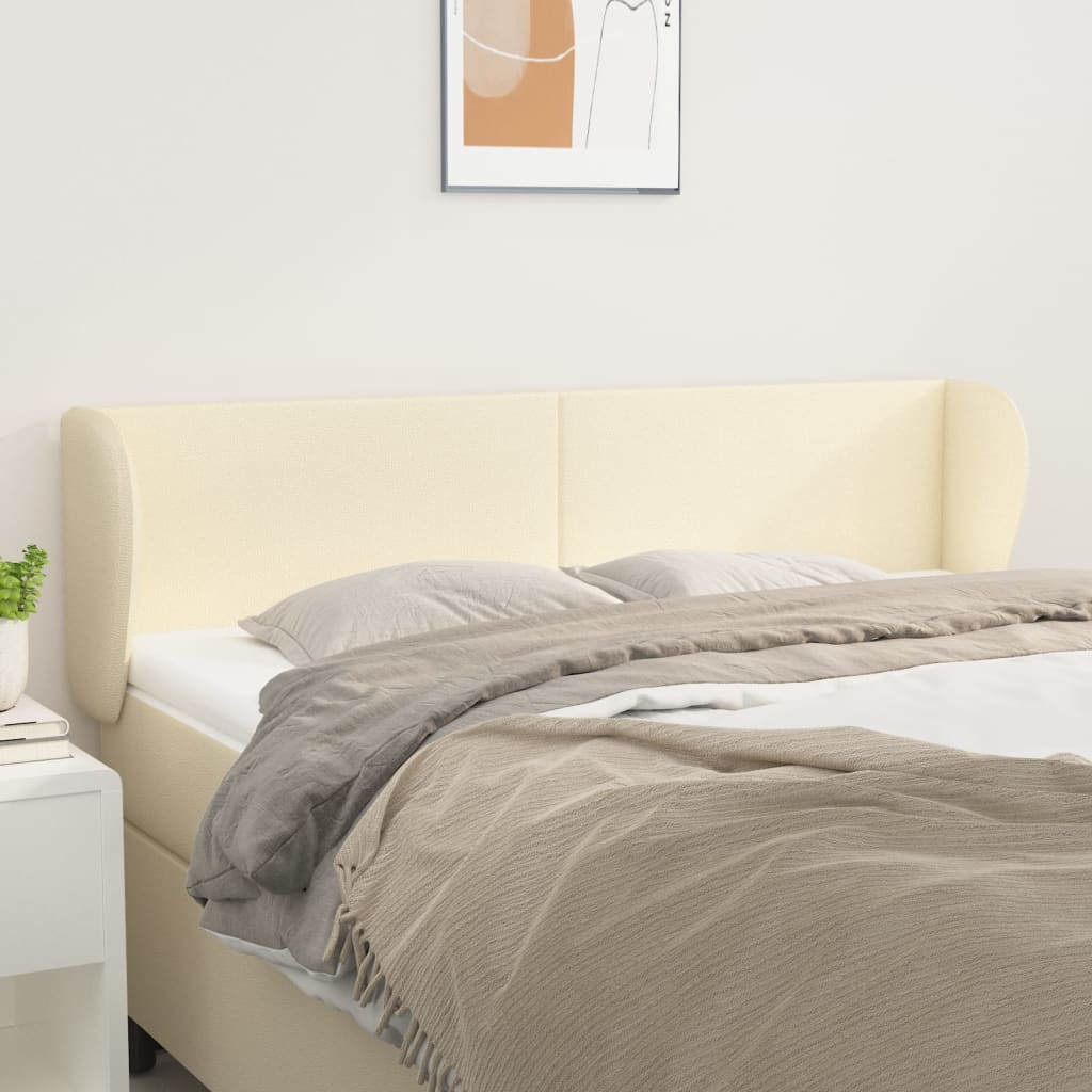 vidaXL Kopfteil mit Ohren Schwarz 83x23x78/88 cm Kunstleder