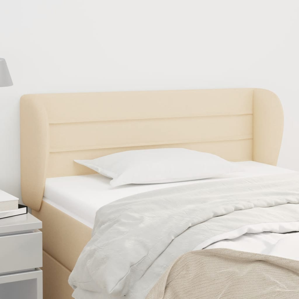 vidaXL Kopfteil mit Ohren Hellgrau 83x23x78/88 cm Stoff