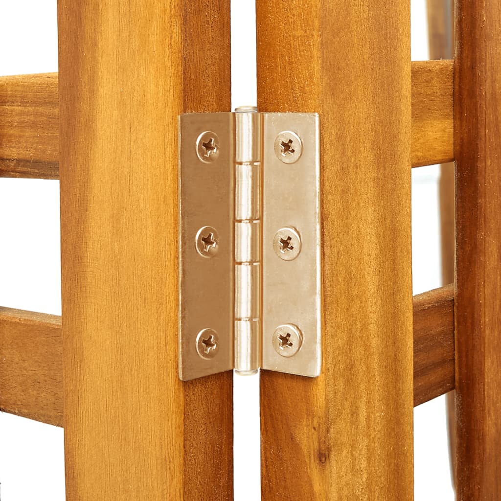 vidaXL 3-teiliger Raumteiler 121x2x170 cm Akazie Massivholz