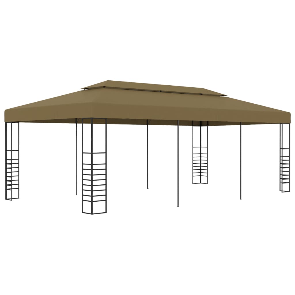 vidaXL Pavillon 3x4 m Taupe 180 g/m²