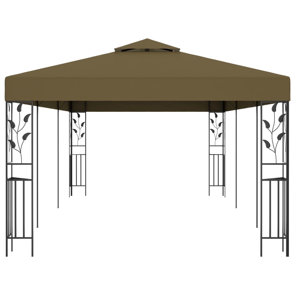 vidaXL Pavillon 6x3 m Taupe 180 g/m²