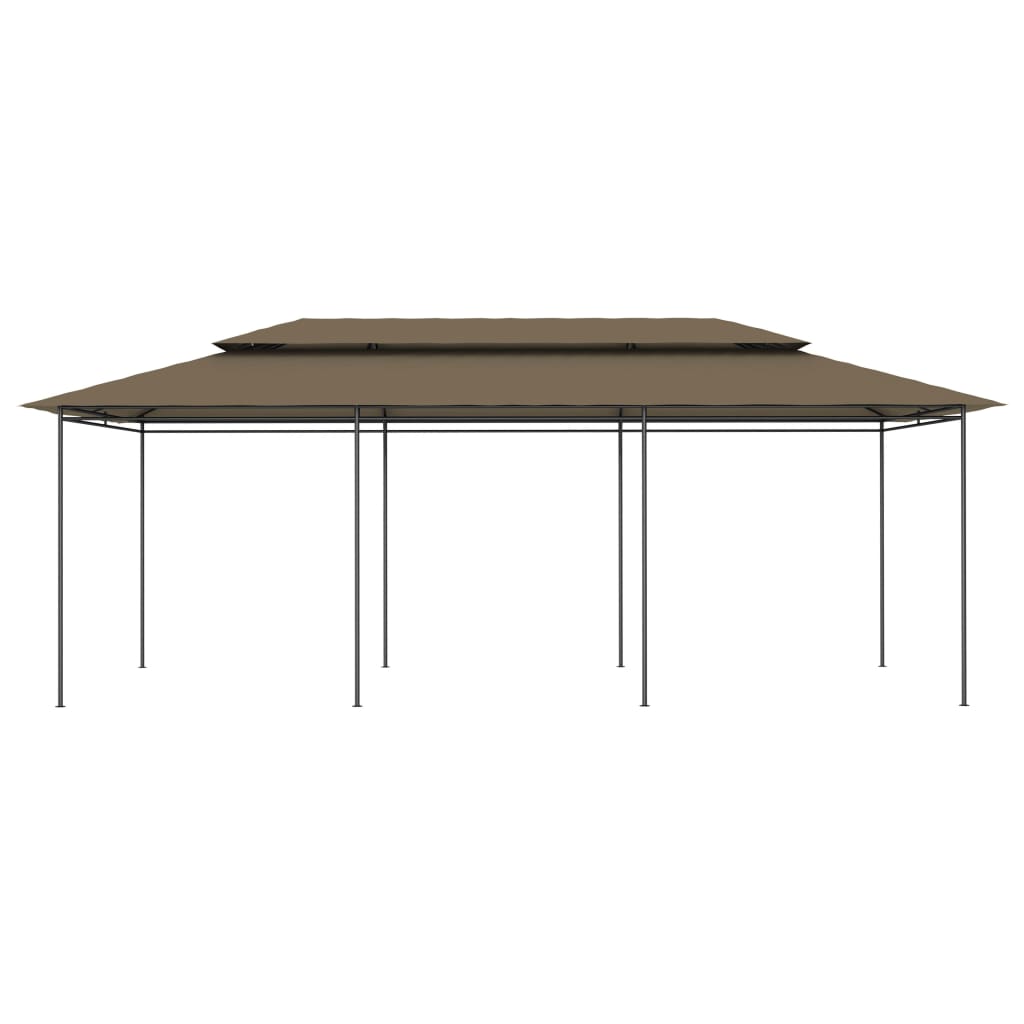 vidaXL Pavillon 600x298x270 cm Taupe 180 g/m²
