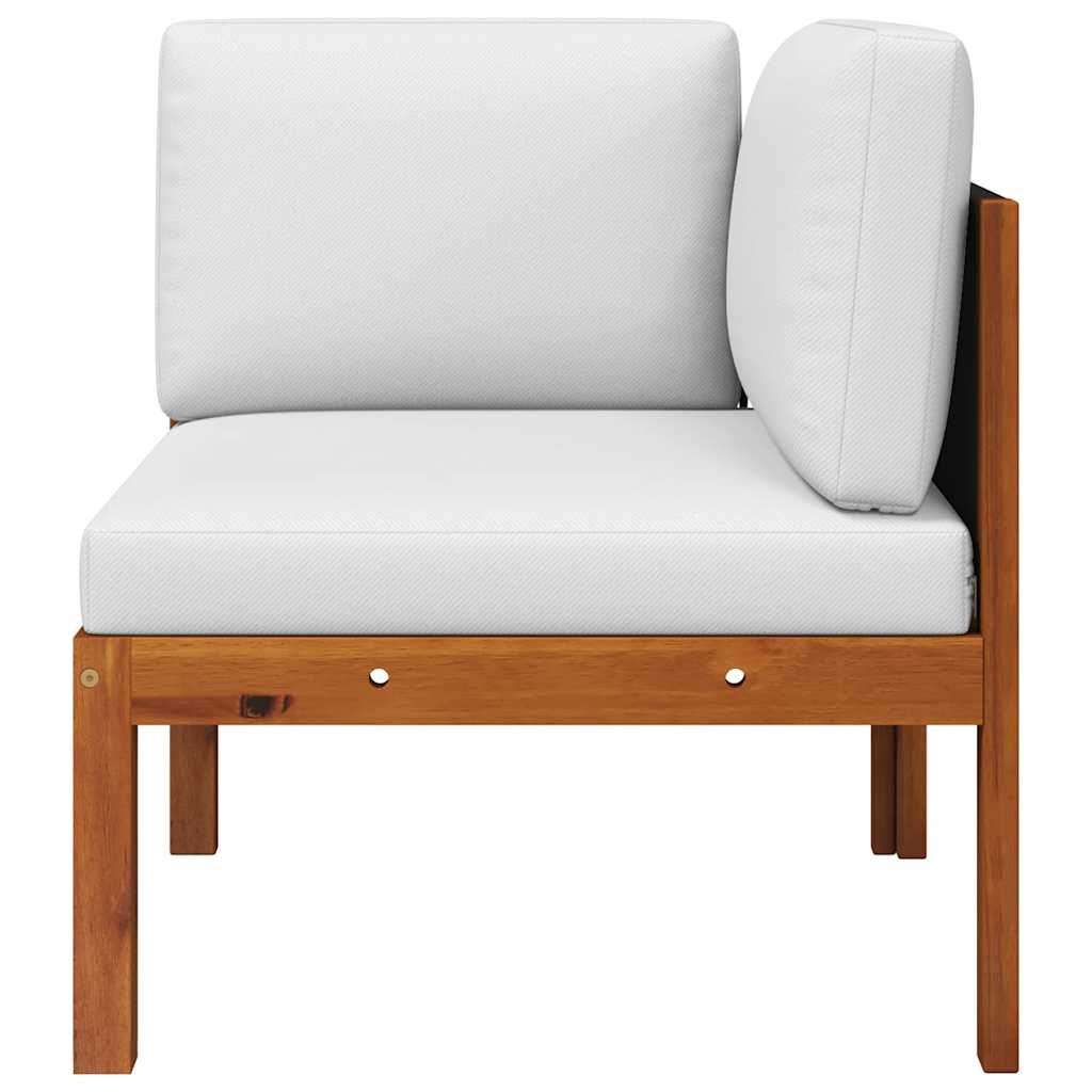 vidaXL Garten-Ecksofas 2-tlg. mit Kissen Holz Akazie & Seil