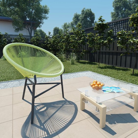 Acapulco-Gartenstuhl Poly Rattan Beige