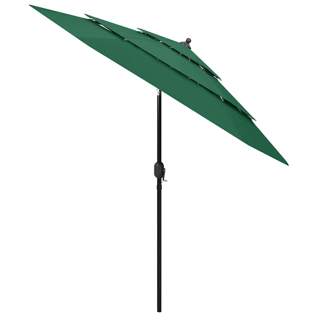 Sonnenschirm mit Aluminium-Mast 3-lagig Sandfarbe 2 m