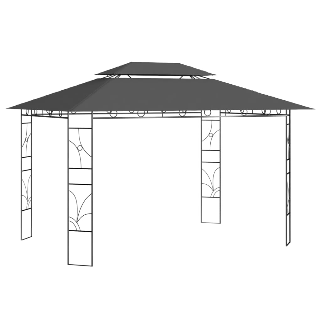 vidaXL Pavillon 4x3x2,7 m Creme 160 g/m²