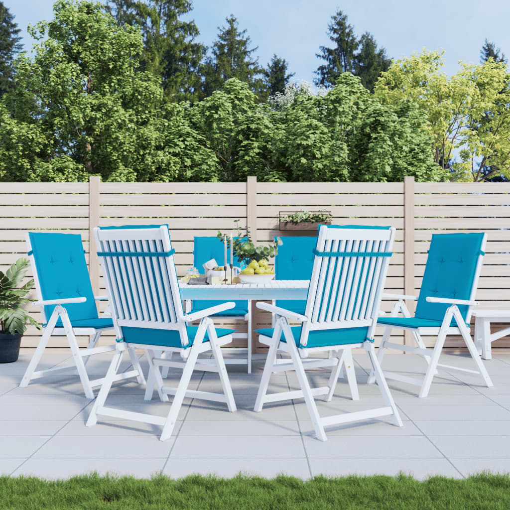 Gartenstuhlauflagen für Hochlehner 6 Stk. Anthrazit 120x50x3 cm